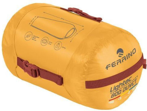 Ferrino Sleeping Bag Μονό Lightec 800 Duvet Rds Artisan Gold