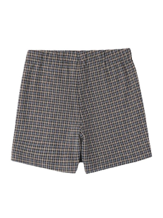 Kids Skirt Checked Beige