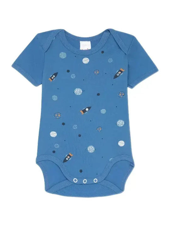 Minerva Astro Dino Mâneca scurta Light Blue, White 3buc