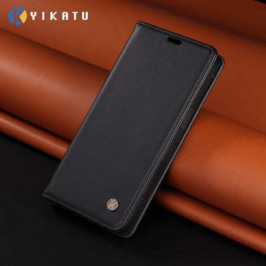 Yikatu Book Synthetic Leather / Silicone Black (Xiaomi 17 Pro)