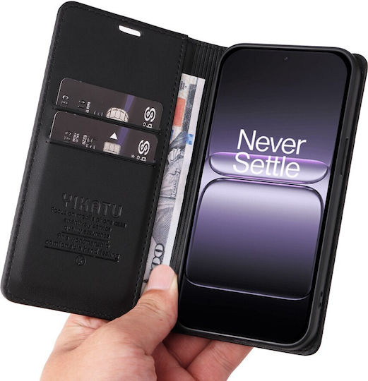Yikatu Book Synthetic Leather / Silicone Black (OnePlus Nord 5)