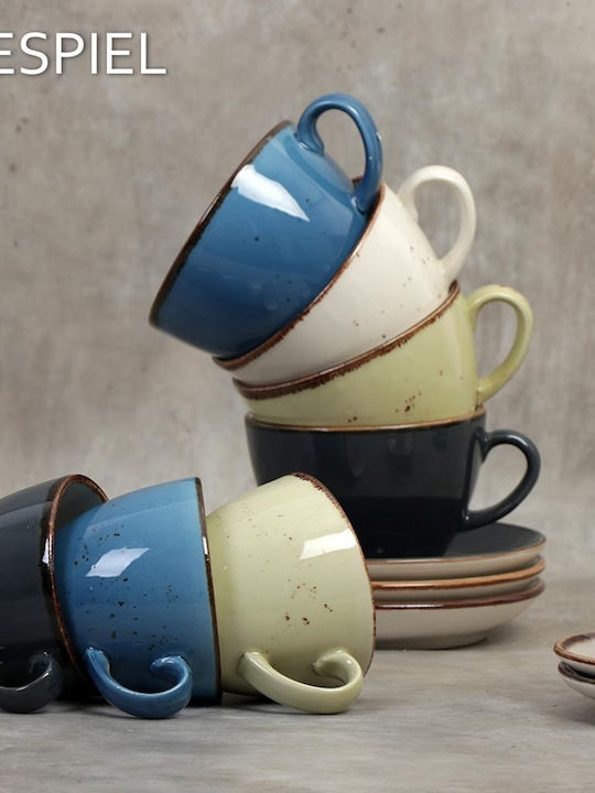 Espiel Terra Φλιτζάνι Espresso από Πορσελάνη Πράσινο 90ml