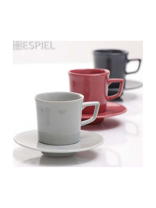 Espiel Essentials Cană Espresso Ceramică Gri 100ml