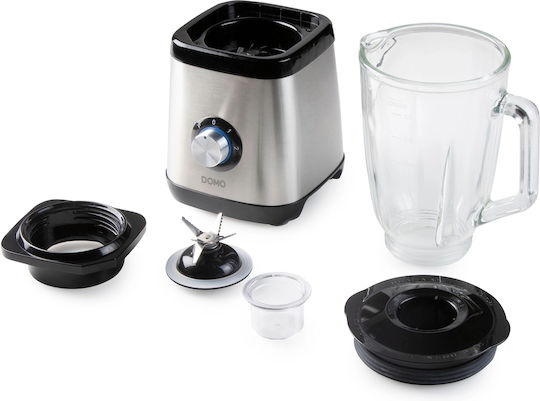 Domo Domo Blender Cu Cană Din Oțel Inoxidabil 1,5 L 1000W Argintiu