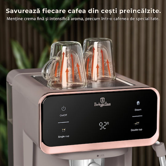 Berlinger Haus Μηχανή Espresso 950W Πίεσης 20bar Καφέ BH-9846
