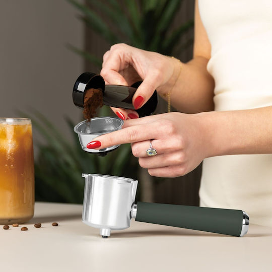 Berlinger Haus Μηχανή Espresso 950W Πίεσης 20bar Πράσινη BH-9857