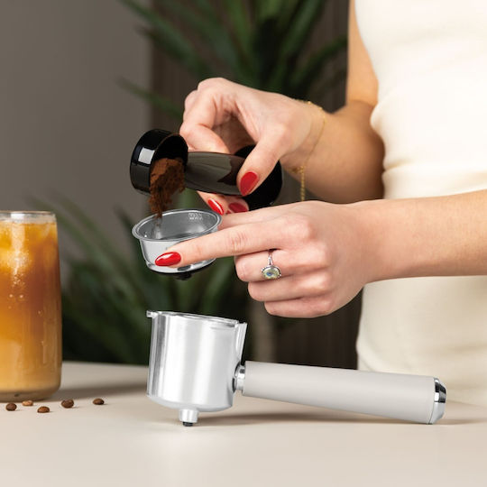 Berlinger Haus Μηχανή Espresso 950W Πίεσης 20bar Γκρι BH-9854