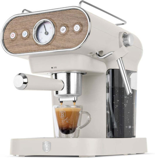 Berlinger Haus Μηχανή Espresso 950W Πίεσης 20bar Γκρι BH-9854
