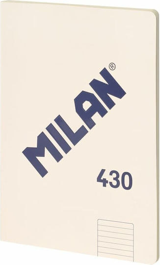 Milan Τετράδια Ριγέ Α4 48 Φύλλων Μπεζ 3τμχ