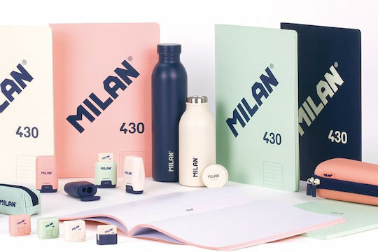 Milan Τετράδια Ριγέ Α4 48 Φύλλων Μπλε 3τμχ