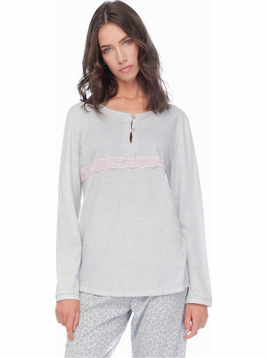 Minerva Winter Women's Pyjama Set Gray