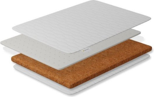 Smartic Ortopedic Saltea Pentru Patut cu Nucă de cocos & Latex 60cmx120cmx10cm
