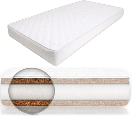 Smartic Ortopedic Saltea Pentru Patut cu Nucă de cocos & Latex 60cmx120cmx10cm