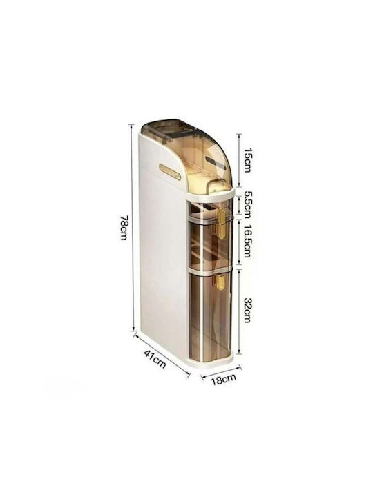 Floor Cabinet Shelf Space Organizer Beige StoreMaster 130