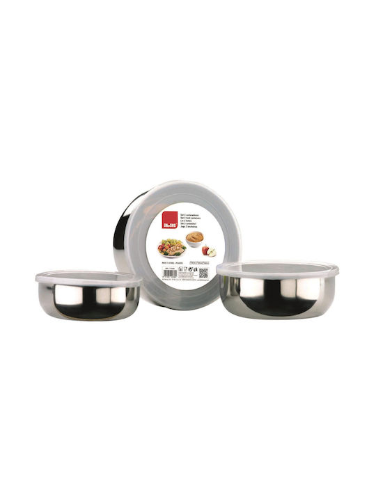 Ibili Lunchbox Inox Gray 3Stück