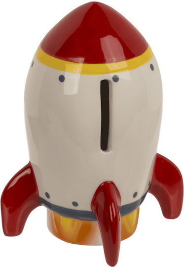 Kinder Sparbüchse Rakete Keramik
