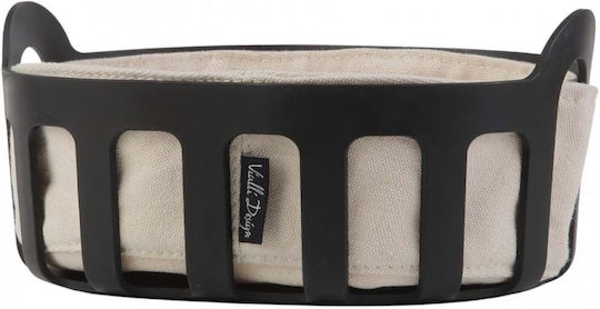 Vialli Design Livio Coș de pâine material textil Negru