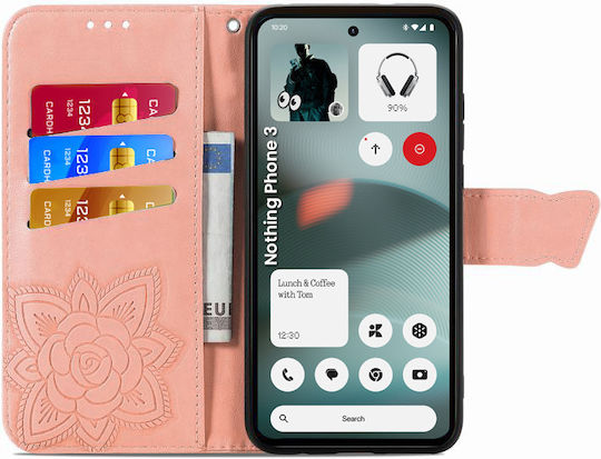 Wallet Δερματίνης Ροζ (Nothing Phone (3))