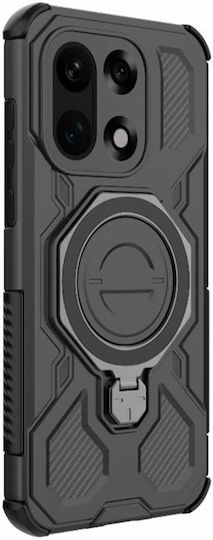 Techsuit Carbon Umschlag Rückseite Schwarz (OnePlus 15)