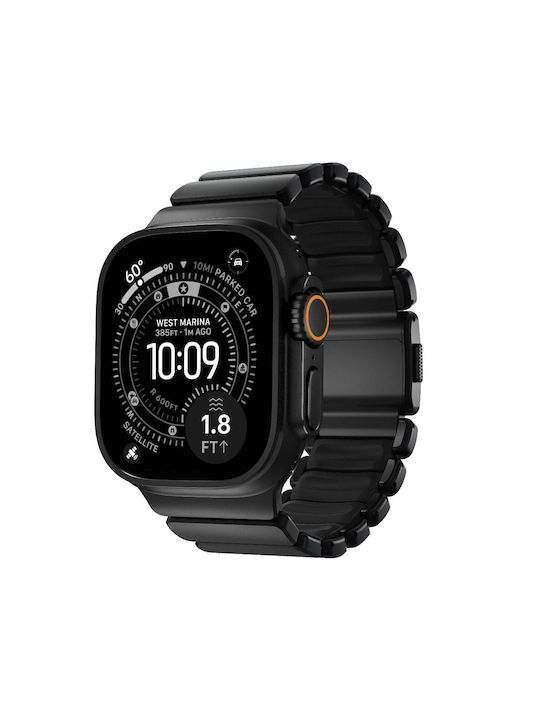 Nomad Λουράκι Ανοξείδωτο Ατσάλι Μαύρο (Apple Watch 44/45/46mm/Ultra 49mm)