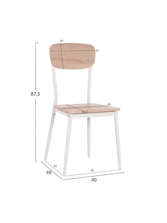 Paget Столички Трапезария Бели 1бр 40x49x87бр