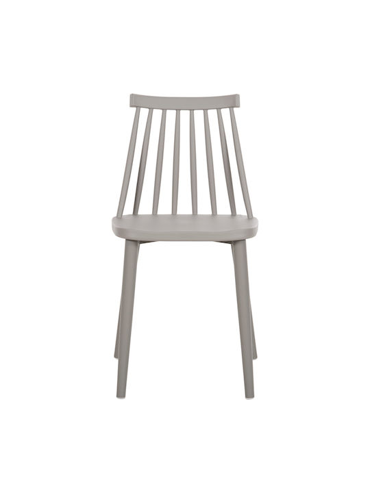 Vanessa Dining Room Metallic Chair Grey 42.5x44x81cm