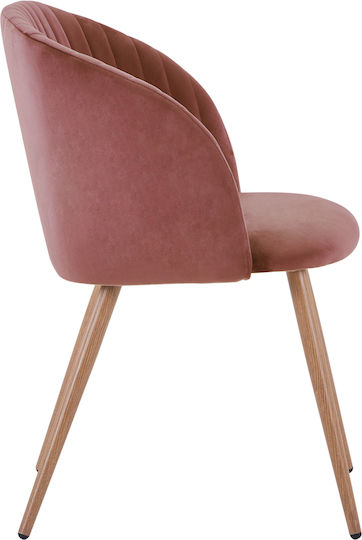 Leah Dining Room Velvet Armchair Rotten Apple 51x58x81cm
