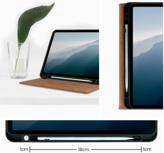 Rosso Flip Cover Brown (Samsung Galaxy Tab S10 Lite, S10 FE, S9 FE, S9)