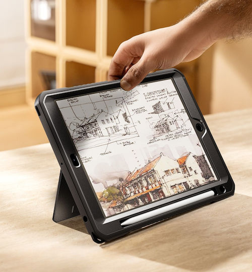 Dexnor Back Cover Rotating Durable Blacη (iPad 10.2" 2021/2020/2019 (9th/8th/7th gen.))