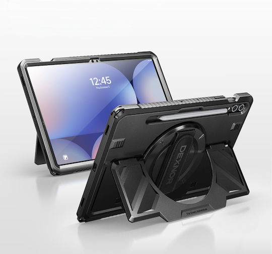 Dexnor Back Cover Περιστρεφόμενη Ανθεκτική Μαύρη (Samsung Galaxy Tab S9+, S10+)