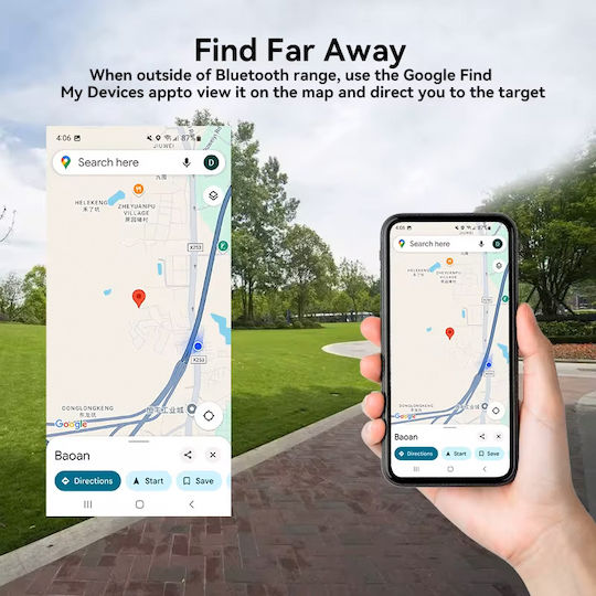 HaveDeer ACCUTAG Google Find Hub Λευκό