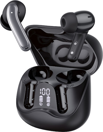 Techsuit EchoFit Pro In-Ear Bluetooth-Freisprecheinrichtung Kopfhörer mit Ladeetui Schwarz