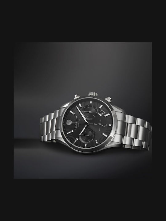 Gant Prestige Chronograph Ρολόι Μπαταρίας με Μεταλλικό Μπρασελέ