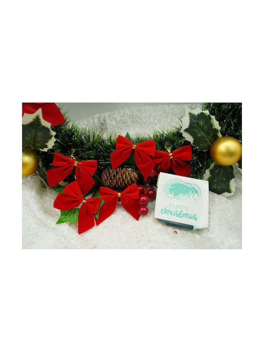 Ornament suspendat Fundă Roșu 5x5buc Set 12buc