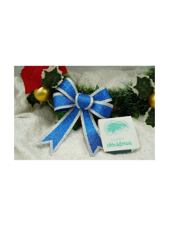 Ornament suspendat Fundă Plastic Albastru 13x18buc Set 2buc