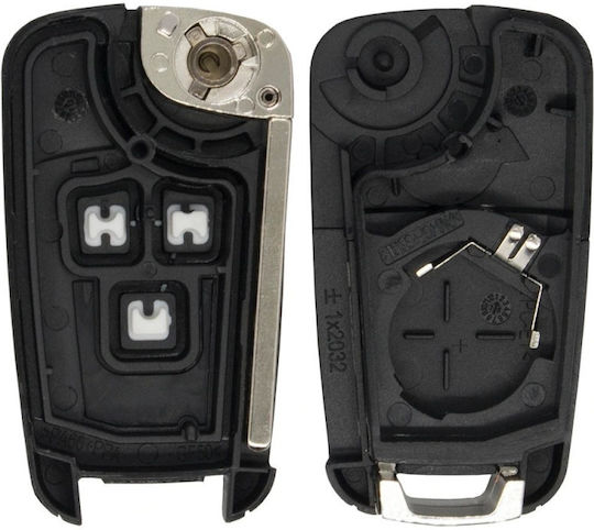 Techstar Car Key Case Compatible Chevrolet Vauxhall 2 Buttons