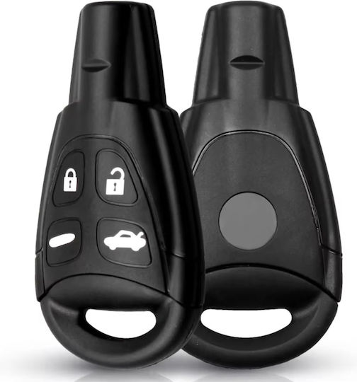 Techstar Car Key Case Compatible Saab 9-3 9-5 2003-2011 4 Buttons Made Durable Material