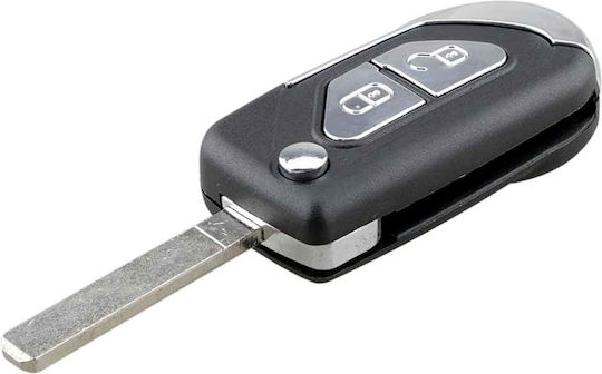 Husă Cheie Auto Tip Briceag 2 Butoane Compatibil Citroen Ds3 C3 Va2 Lamă