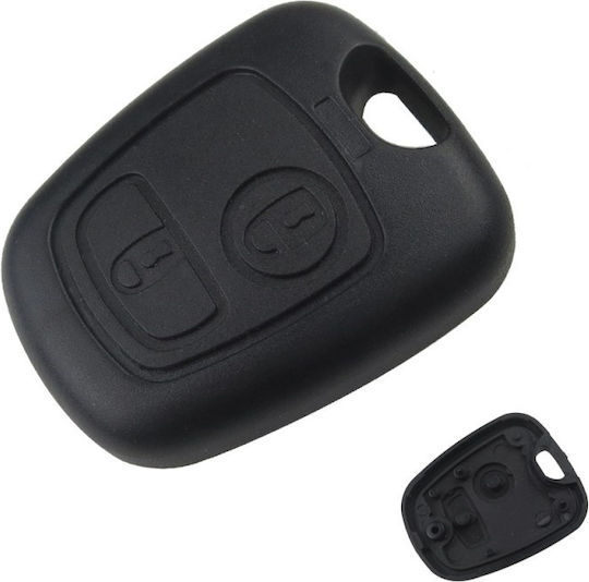 Husă Cheie Auto Techstar Compatibilă Citroen C3 C2 C1 206 307 407 2 Butoane Fără Lamă