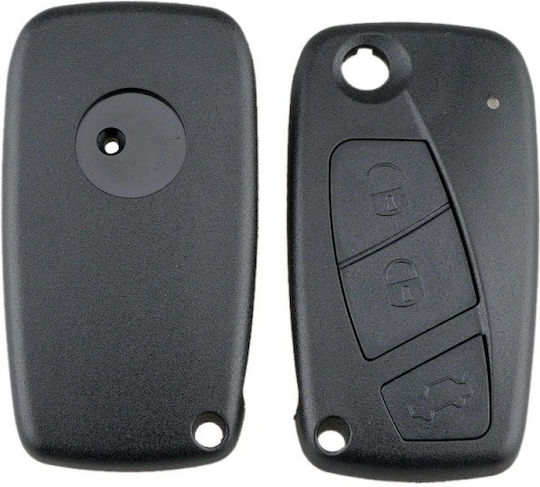 Husă Cheie Auto Techstar Compatibilă Fiat Punto Ducato Stilo Panda Bravo Idea Doblo 3 Butoane