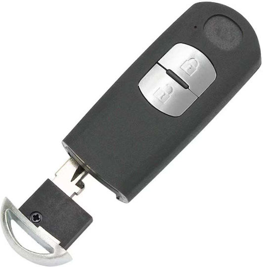Husă Cheie Auto Compatibilă Mazda 2 3 5 6 CX-3 CX-5 CX-7 CX-9 RX-8 MX-5 2 Butoane Model 2012-2018 Lamă Cu Canal Central