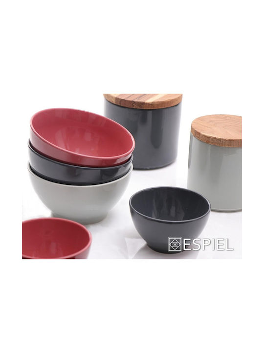 Espiel Essentials Dip-Schüssel Rund Keramik Rot mit Durchmesser 14cm
