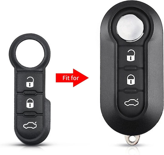 Membrană Din Cauciuc Pentru Butoane 3 Butoane Cheie Auto – Compatibil Fiat 500 Punto Ducato Doblo Citroen Relay Peugeot Boxer