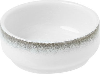 Estia Pearl Pearl Dip Serving Bowl Round made of Porcelain White with Diameter 6.5cm