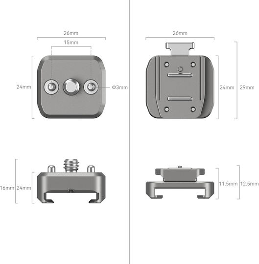 Smallrig 4500 Hawklock H18 Quick Release Support Cold Shoe