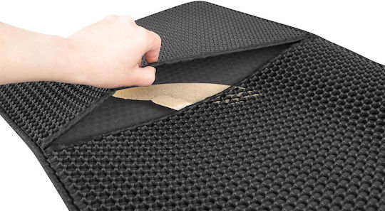 Covoraș De Litter Pentru Pisici Zola Mărime XXL 60 X 45 Cm Dublu Antiderapant Negru