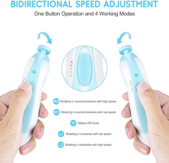Baby Electric Nail File Blue