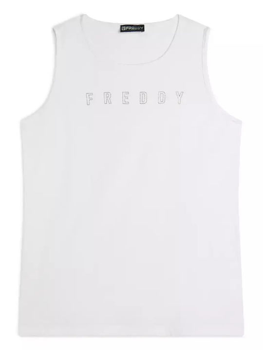 Summer Women's Blouse Sleeveless White