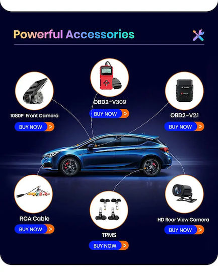 Car Audio System for Skoda Octavia 2005-2012 with A/C (Bluetooth/USB/WiFi/GPS/Apple-Carplay/Android-Auto) with Touch Screen 9"