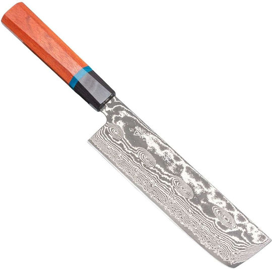 Ryusen Bonten Unryu Нож Nakiri от Дамаска Стомана 16.5см